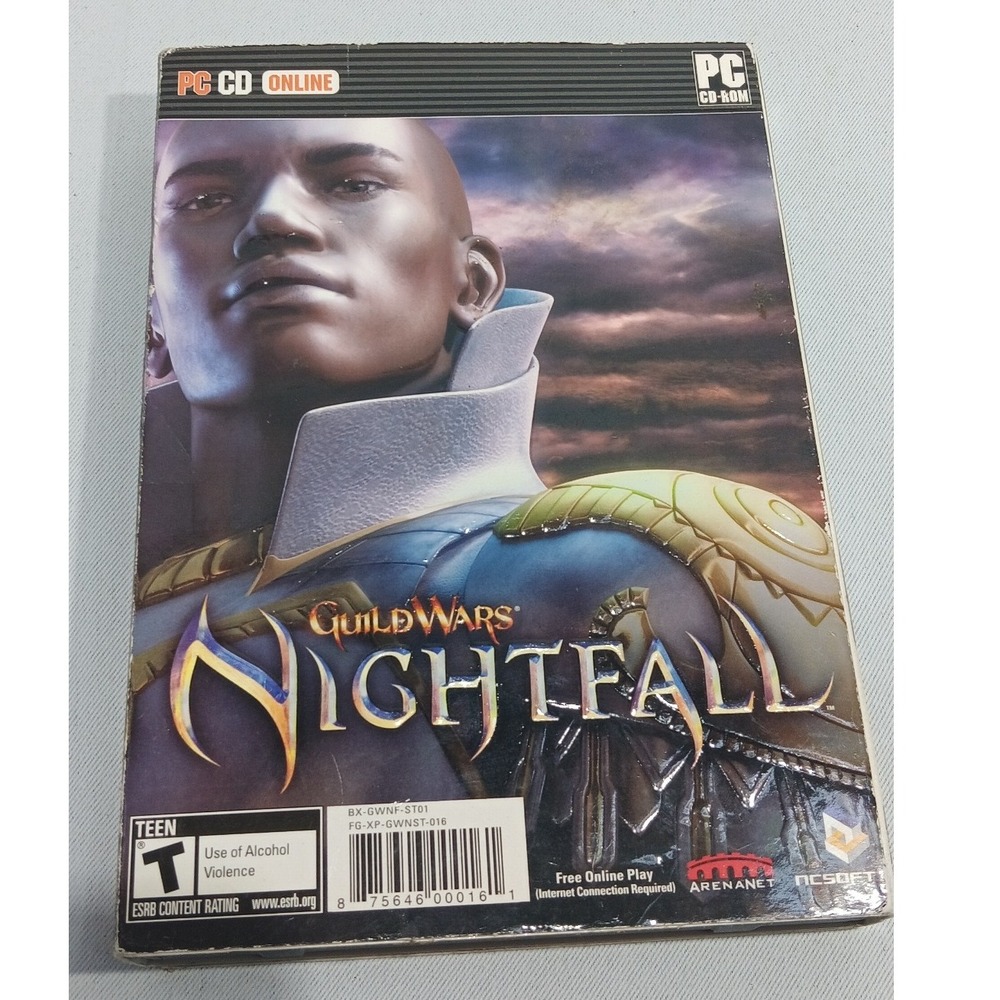 Guild Wars Nightfall PC CD ROM Game Expansion Expansion Pack Complete